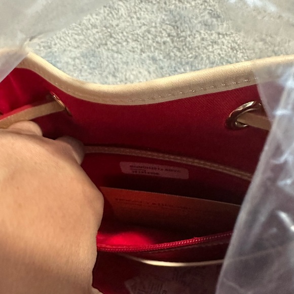 Dooney & Bourke Blue and White Checkered Shoulder Bag - Picture 14 of 16